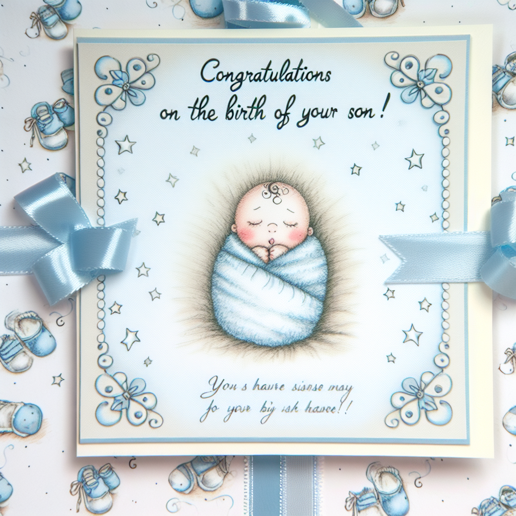 гарне привітання з народженням синочка