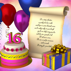 привітання з 16-річчям у віршах