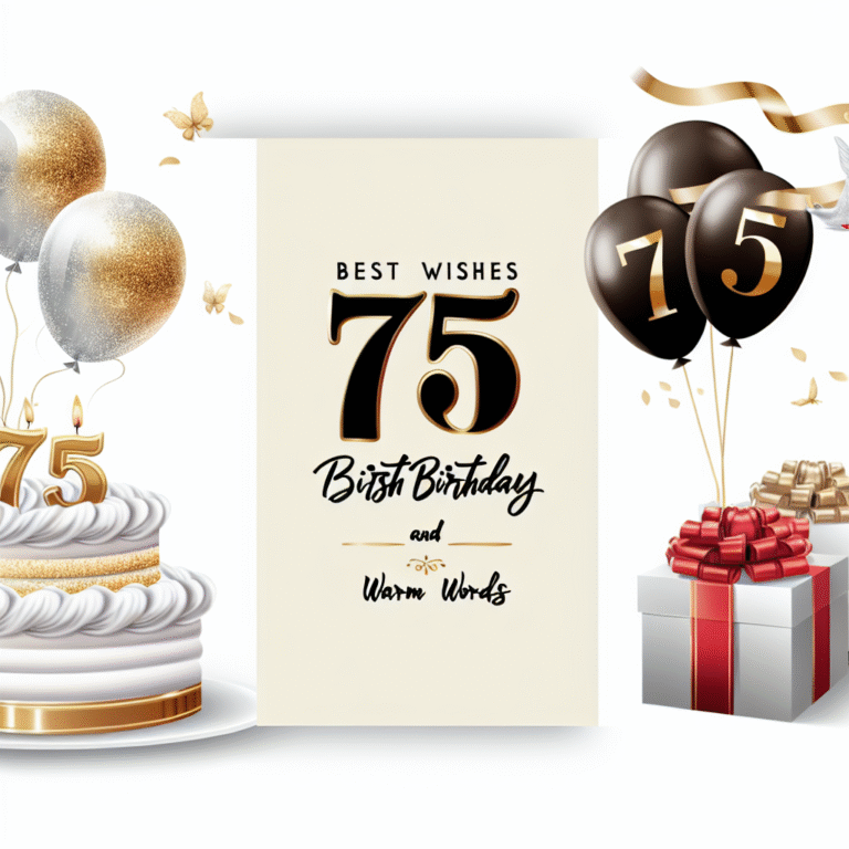 Привітання з 75-річчям чоловікові: найкращі побажання та теплі слова