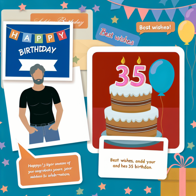 Привітання з 35-річчям чоловікові: найкращі побажання і поради для святкування
