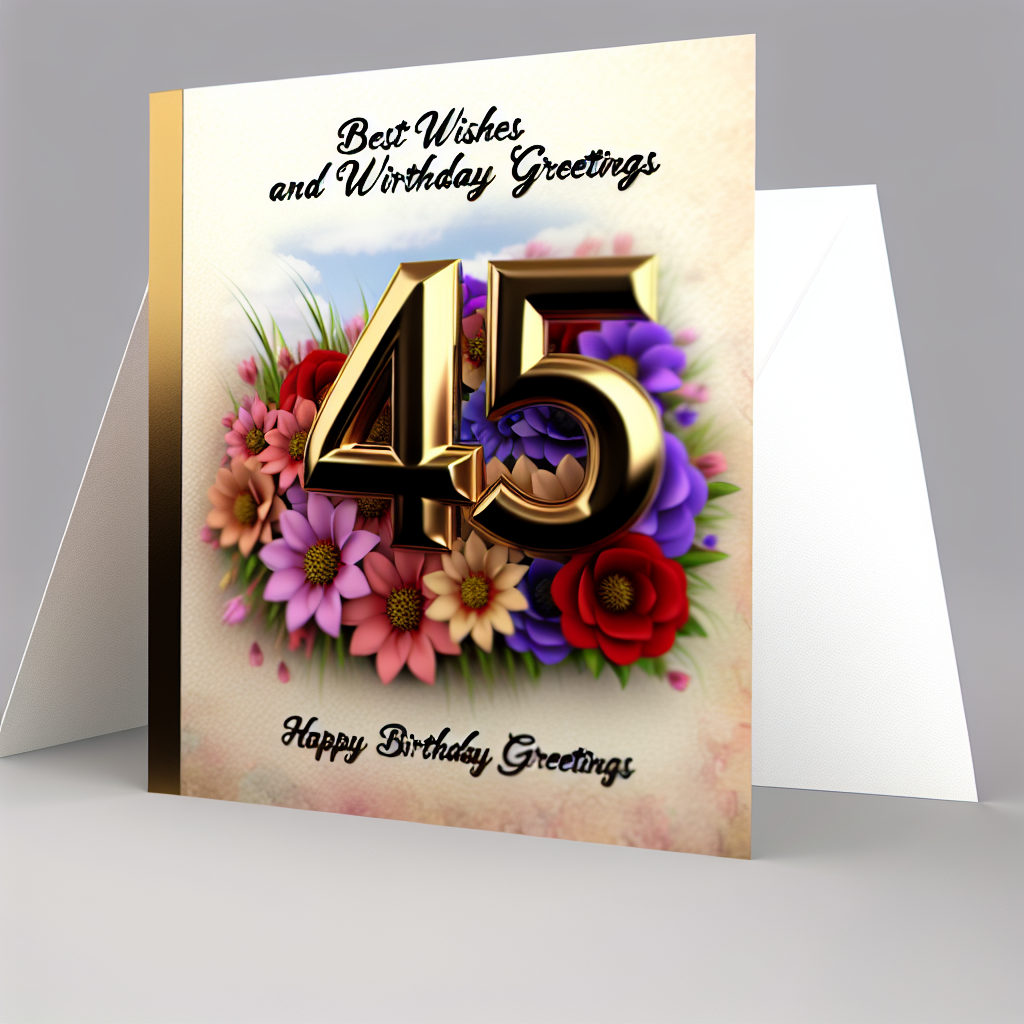 привітання з 45-річчям жінці