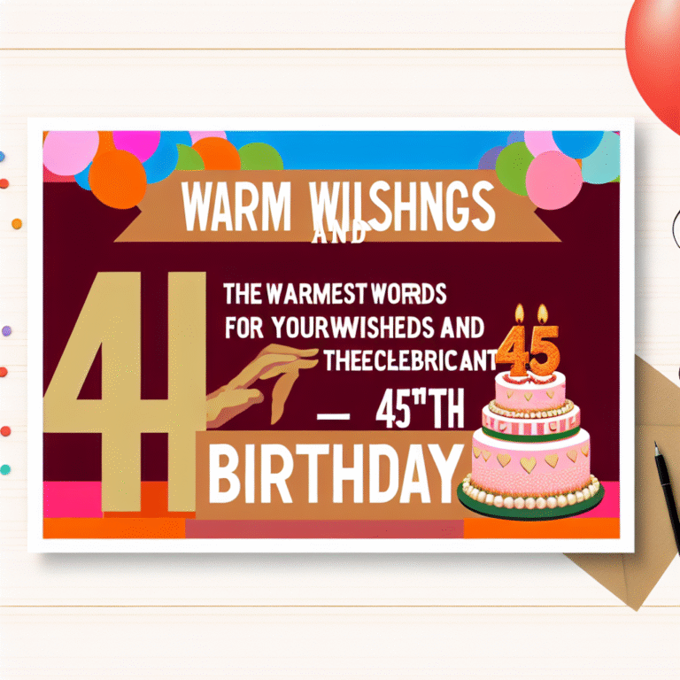 Привітання з 45-річчям чоловікові: найтепліші слова та побажання для ювіляра