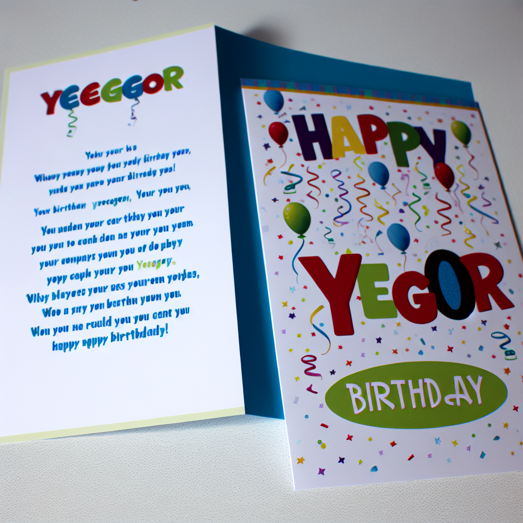 привітання з днем народження єгора