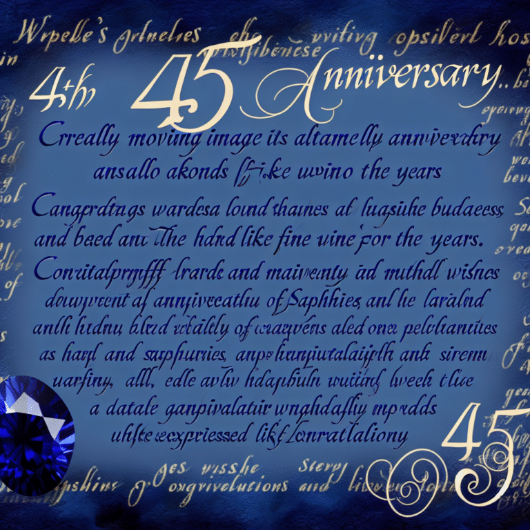 45 років весілля привітання своїми словами – теплі поздоровлення для сафіру