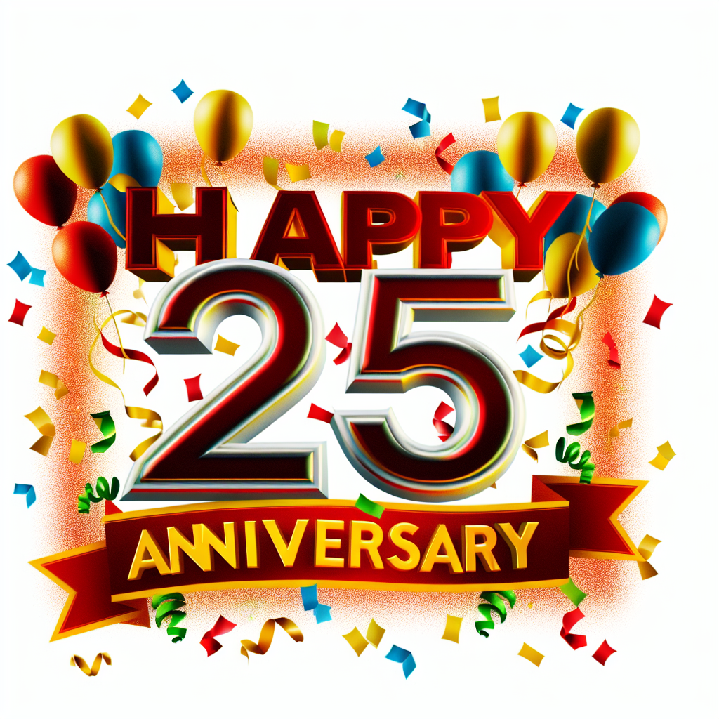 привітання з 25-річчям своїми словами