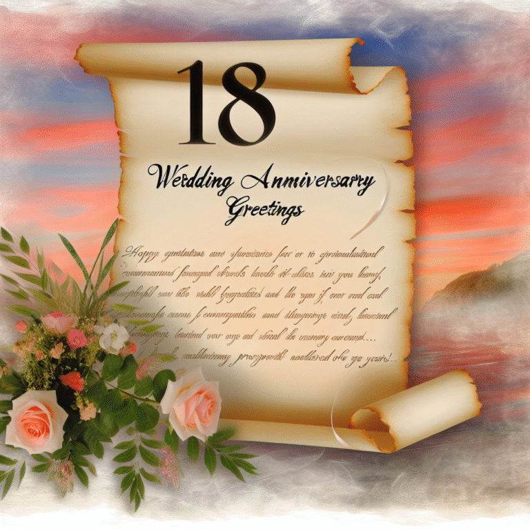 18 років весілля привітання своїми словами: як написати щире привітання на 18-ту річницю