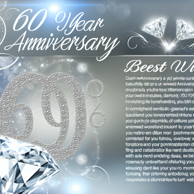 60 років весілля привітання – найкращі побажання та ідеї для святкування діамантового ювілею