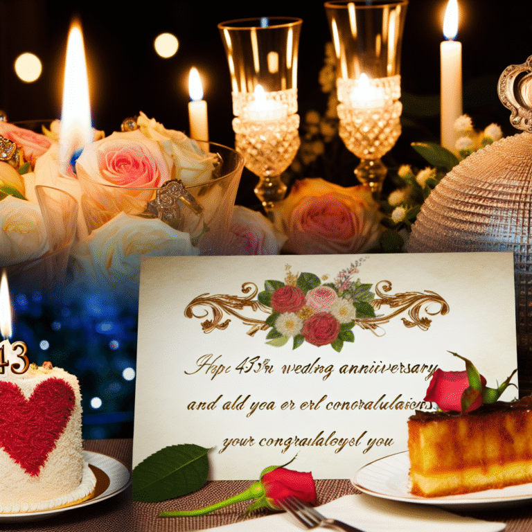 43 роки весілля привітання батькам — найтепліші і найоригінальніші ідеї