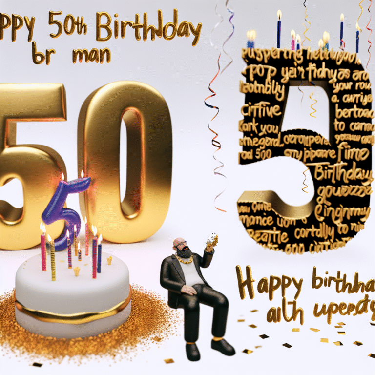 Привітання з 50-річчям мужчині своїми словами: 50+ оригінальних ідей та зворушливих текстів