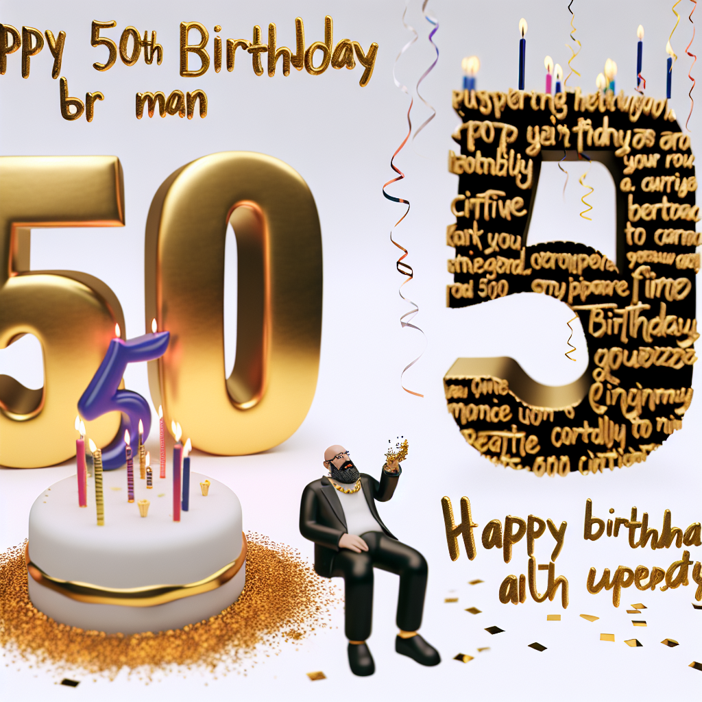привітання з 50-річчям мужчині своїми словами