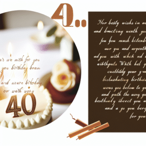 привітання з 40-річчям жінці