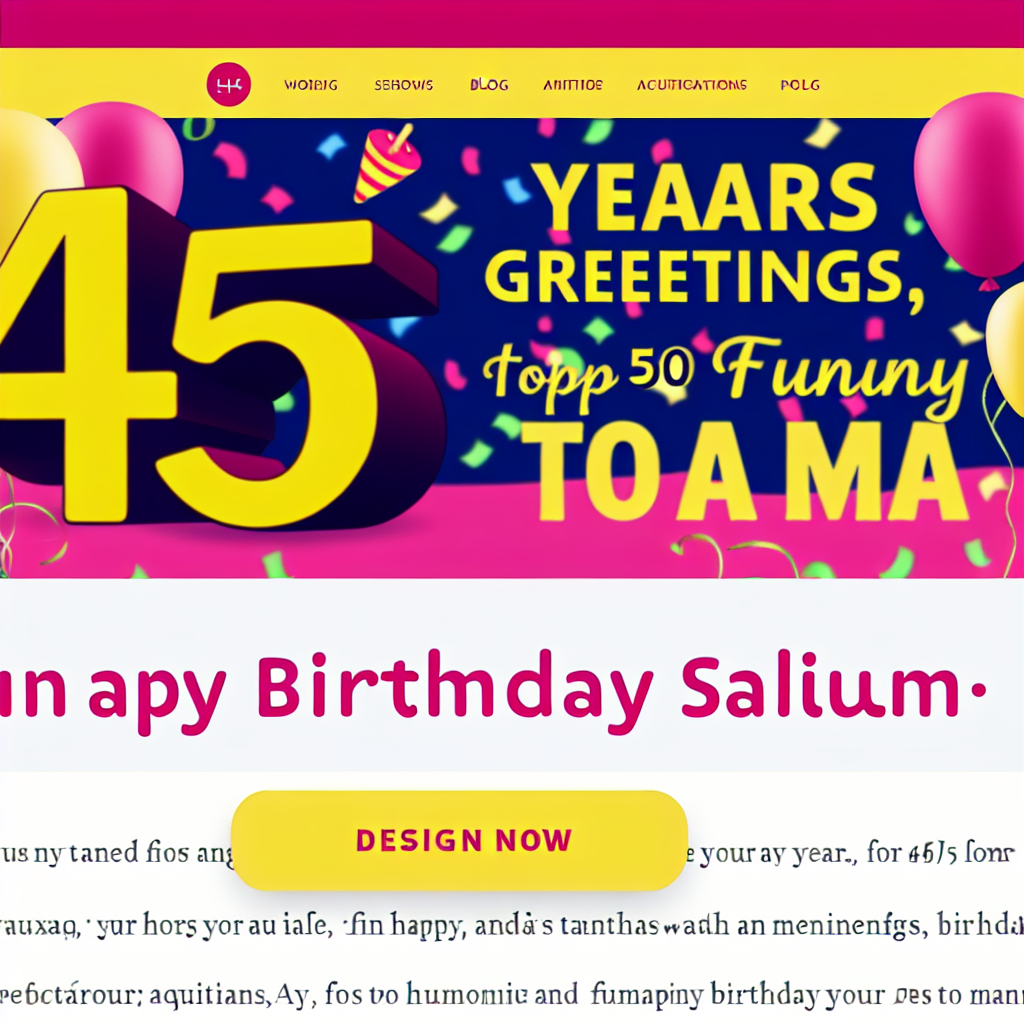 45 років привітання 45 років чоловіку прикольні