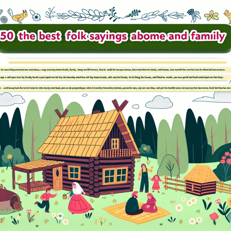 Прислівʼя про хату: 50 найкращих народних висловлювань про дім і сімʼю