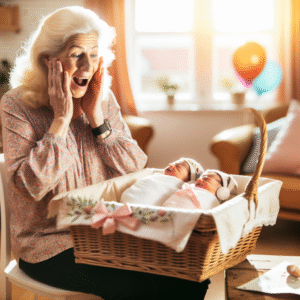привітання бабусі з народженням двійнят