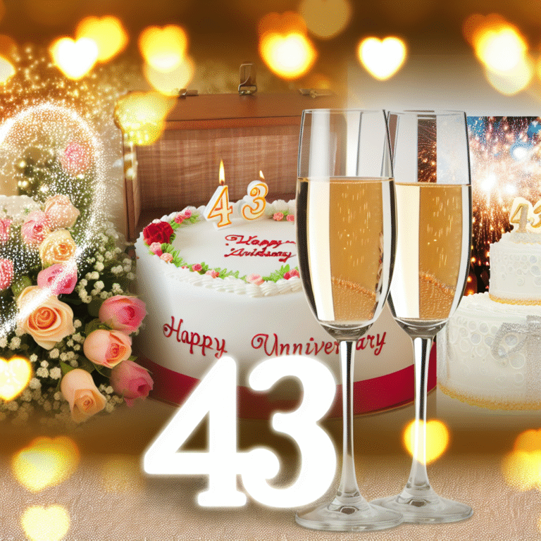 43 роки весілля привітання: найтепліші побажання для незабутнього святкування