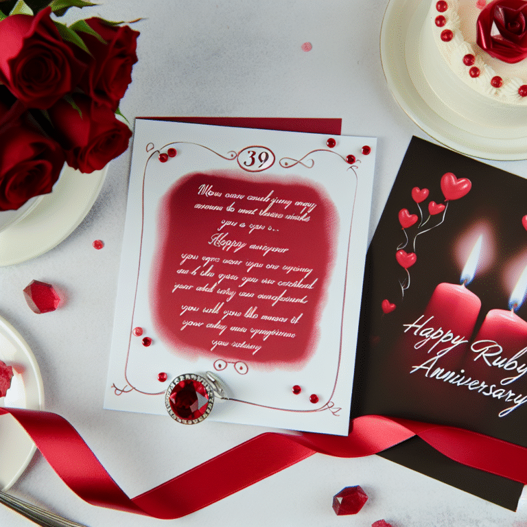 39 років весілля привітання: оригінальні ідеї та вітальні слова на рубін-юбілей
