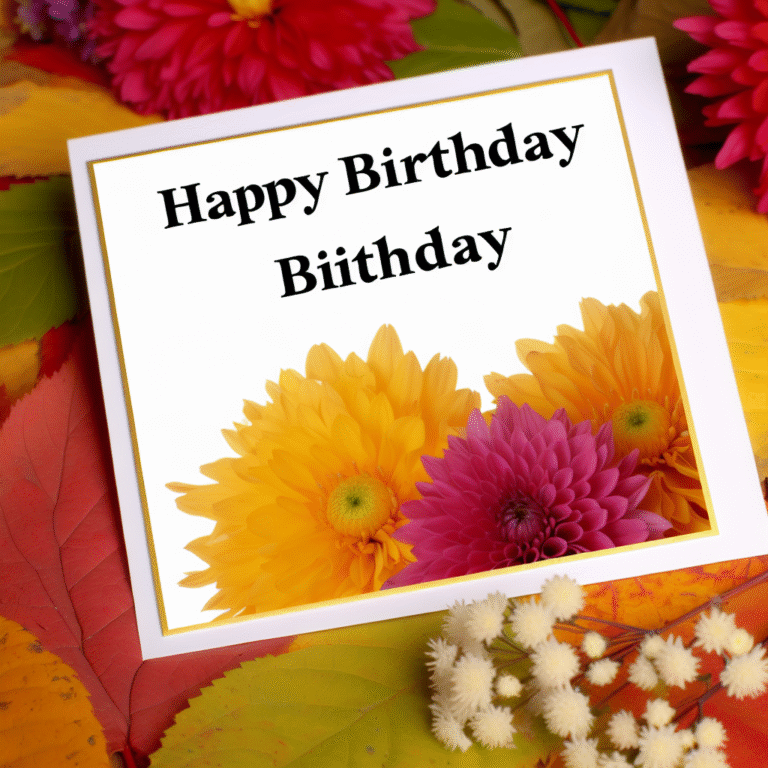 Привітання з днем народження осінні квіти: Як обрати найкращі побажання для осіннього свята