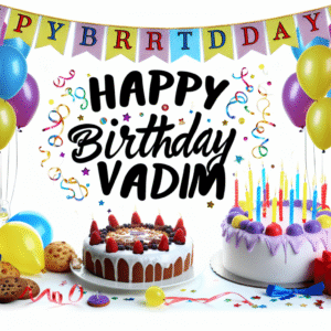 привітання з днем народження вадим