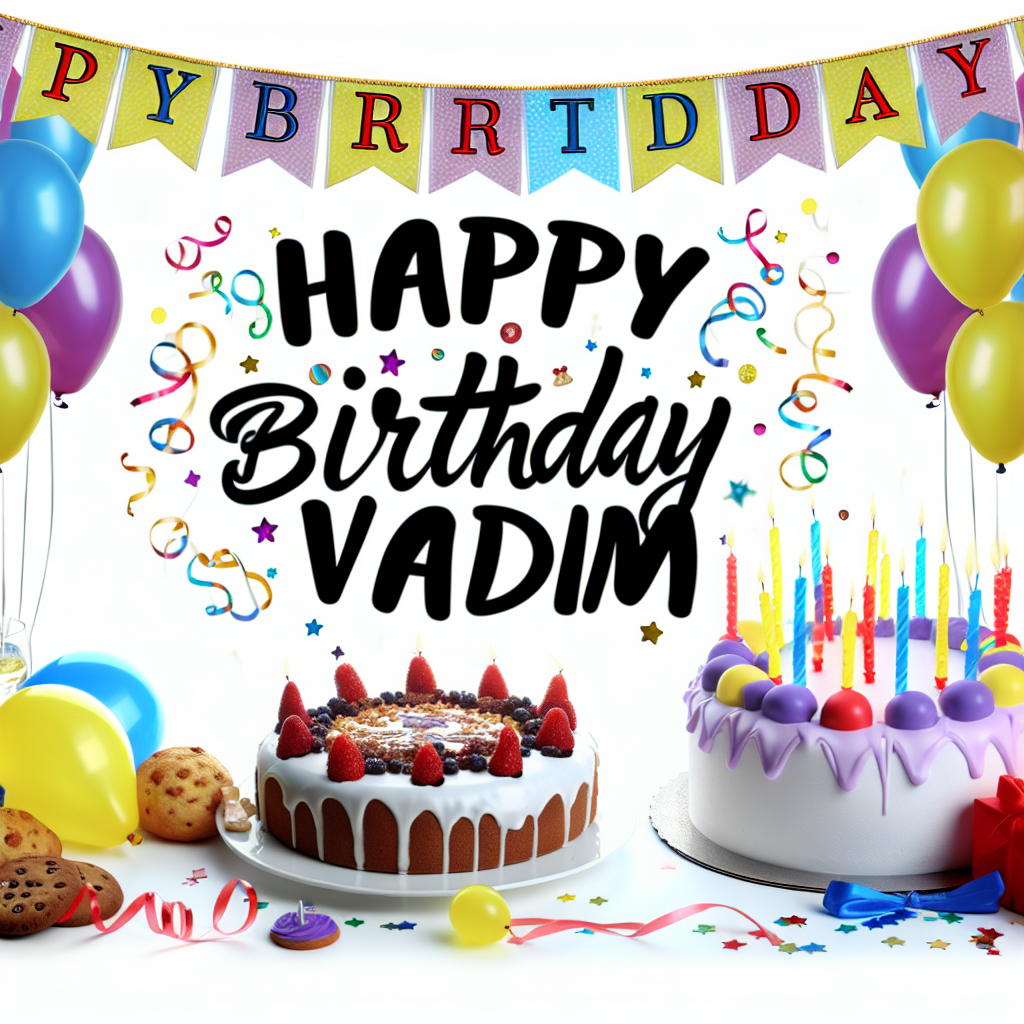 привітання з днем народження вадим