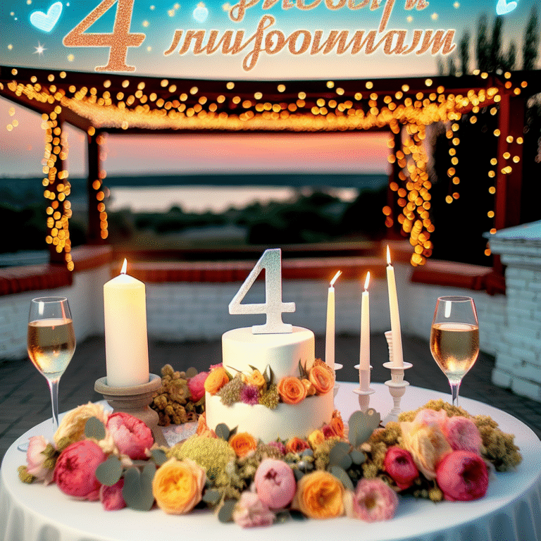 4 роки весілля привітання: найкращі побажання та ідеї для святкування