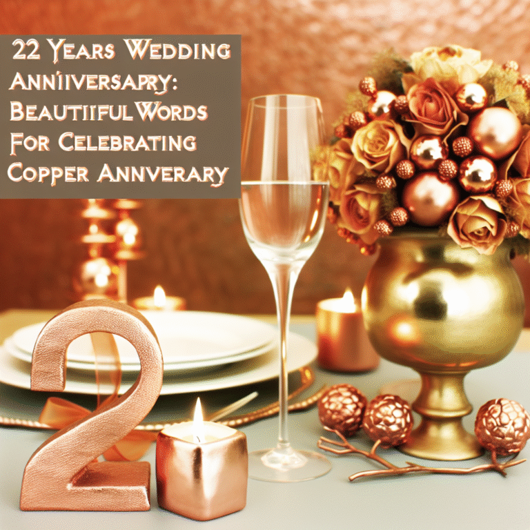 22 роки весілля привітання: красивих слів для святкування мідної річниці