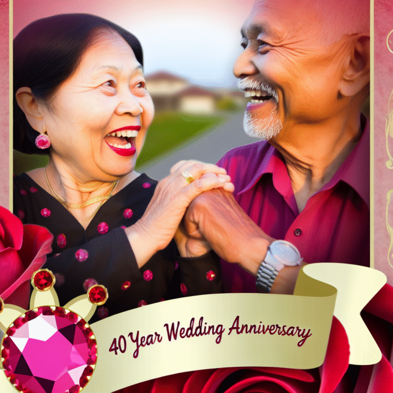 40 років весілля привітання: найкращі побажання та поради для святкування рубінового ювілею
