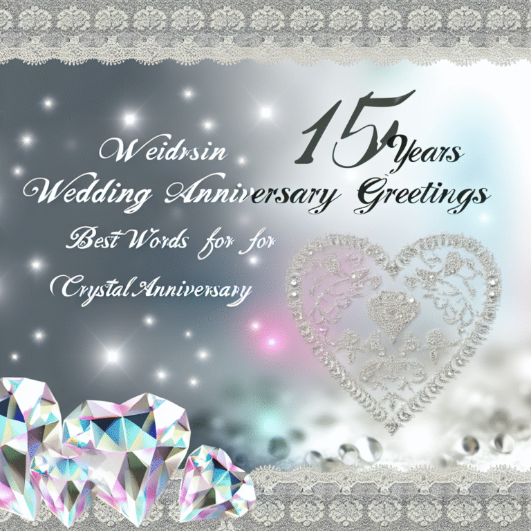 15 років весілля привітання: найкращі слова та побажання для кришталевої річниці