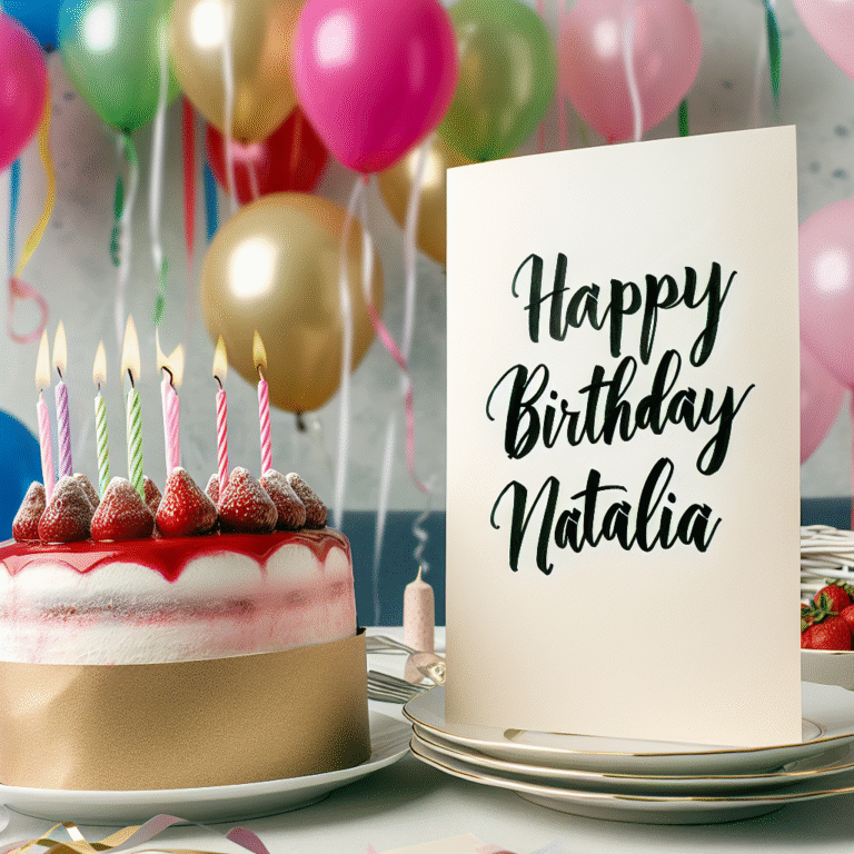 Привітання з днем народження Наталі: Найкращі ідеї та побажання для особливого дня!