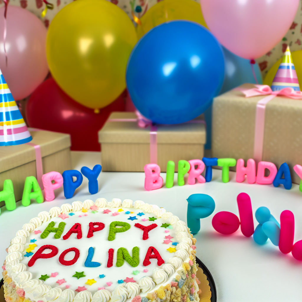привітання з днем народження поліна