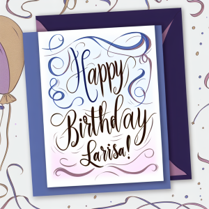 привітання з днем народження лариса