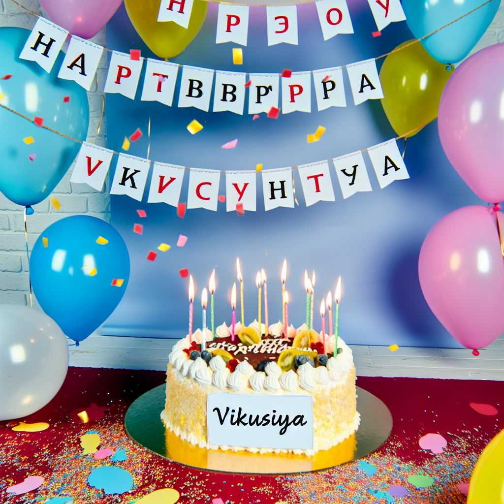 привітання з днем народження вікуся