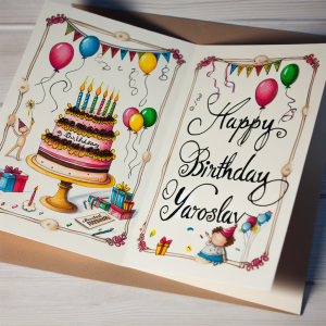 привітання з днем народження ярослава