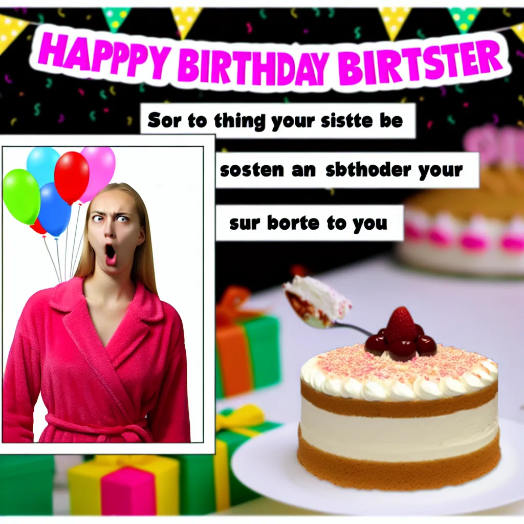 смішні привітання з днем народження сестрі