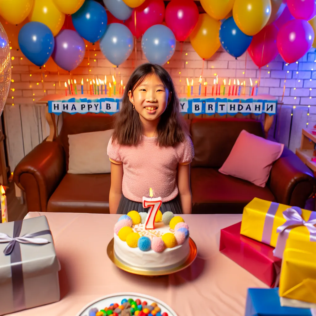 привітання з днем народження донечки 7 років