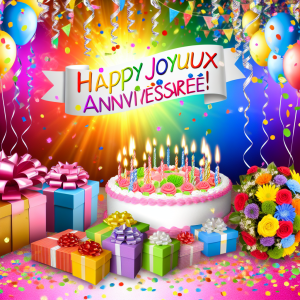 привітання з днем народження французькою