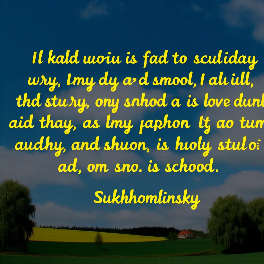 вислови про школу сухомлинського