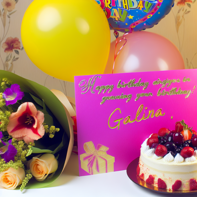 Привітання з днем народження Галина: Ідеї та Зворушливі Поздоровлення для Секретного Вечора