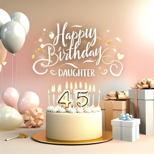 привітання з днем народження дочці 45 років