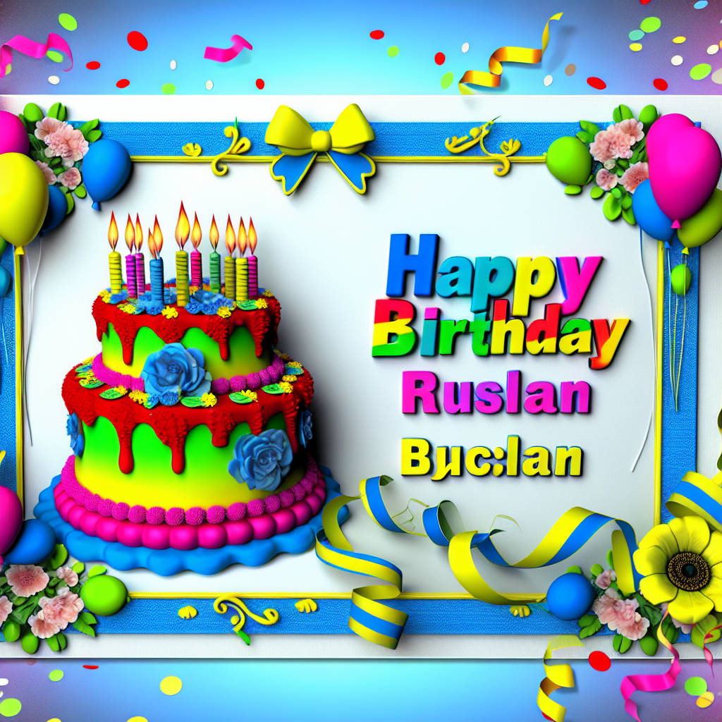 привітання з днем народження руслан