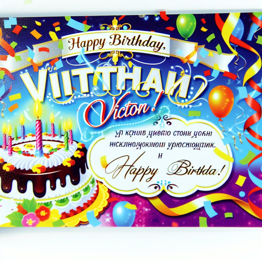 привітання з днем народження віктора