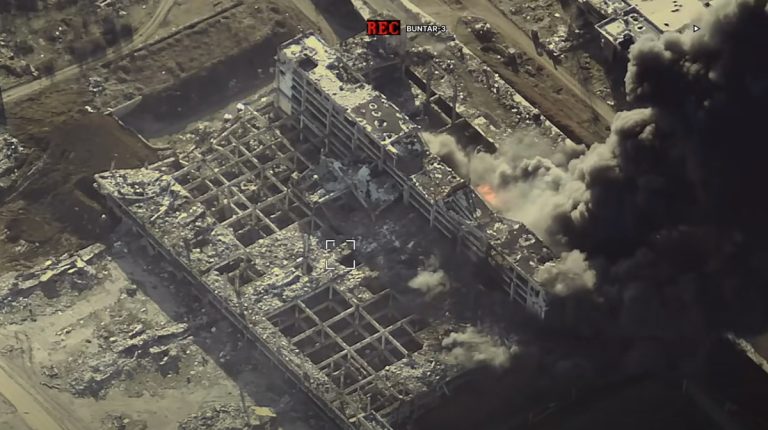 Удар ракетами по Донецькому аеропорту: український виробник дронів показав кадри наслідків